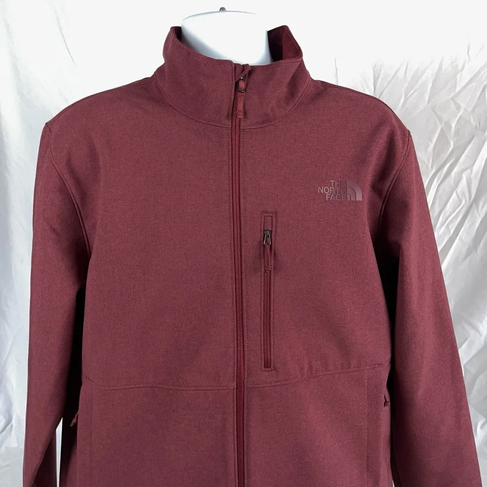 The North Face Cordovan Dark Heather Red Maroon Apex Bionic Jacket Men's XL